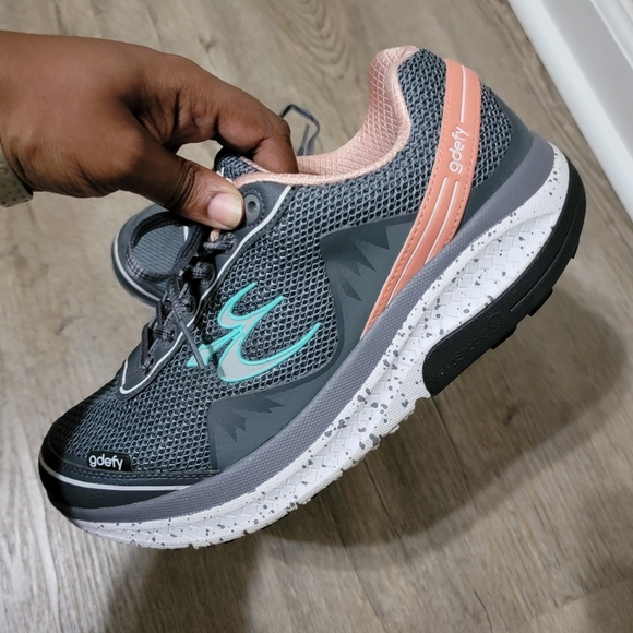 GDEFY Shoes Gdefy Gravity Defyer Mighty Walk Pain Relief Shoes Womens Size 95 Gray Pink